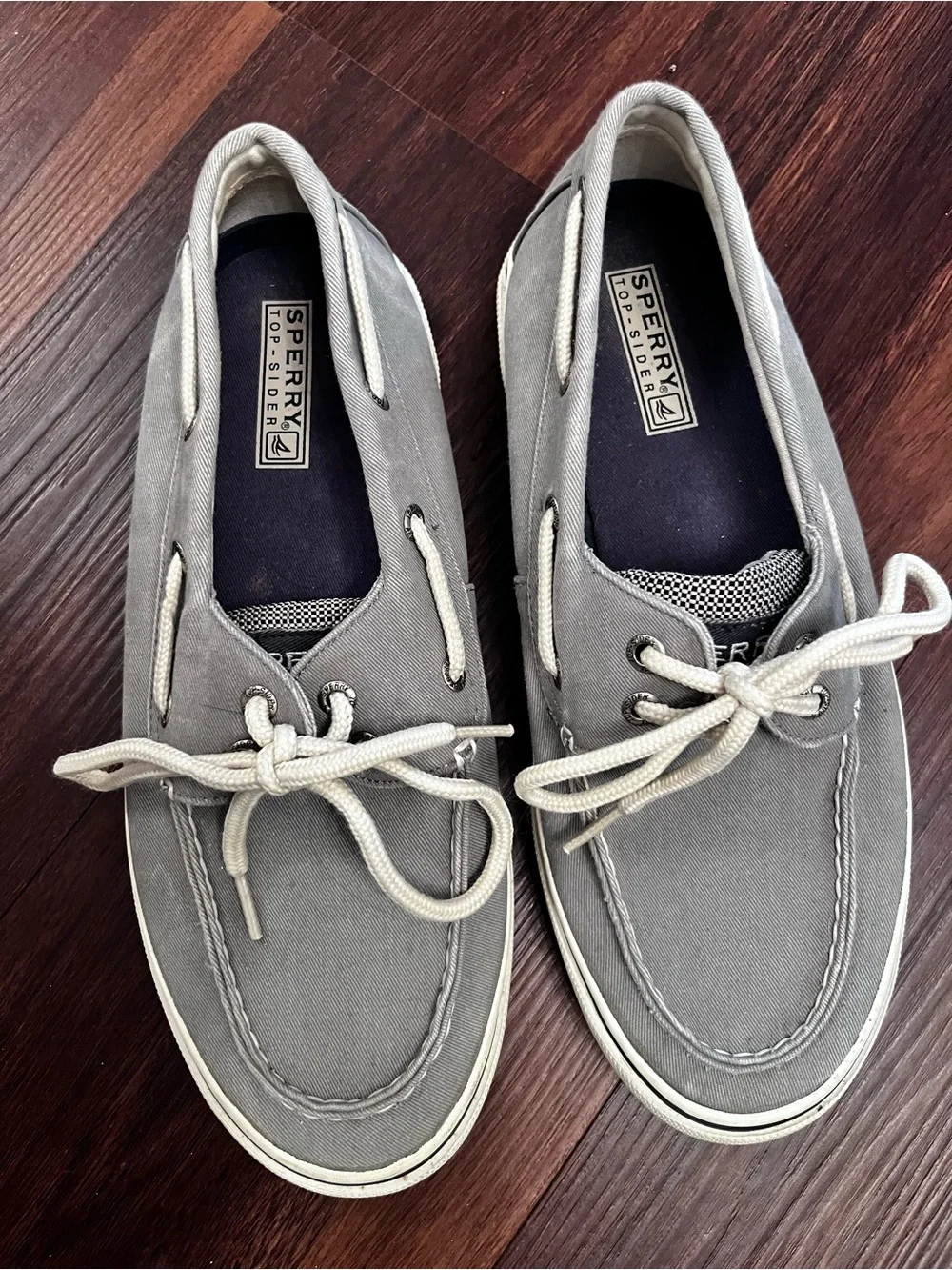 Sperry Men's Halyard 2-Eye Saltwashed Grey Size 9